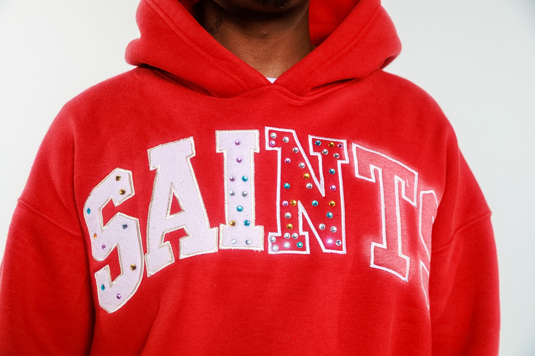 Santos Cropped Red Hoodie
